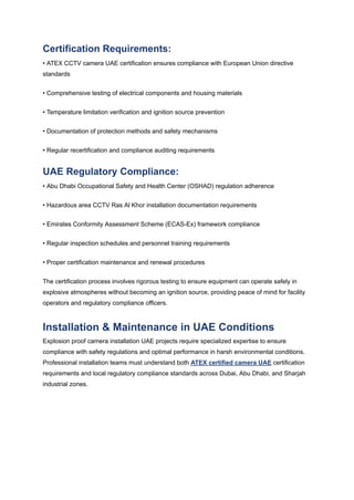 Explosion Proof CCTV Solutions for UAE Industries_ Complete Safety ...