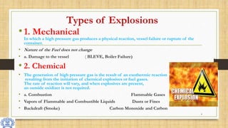 Explosions(Type of Disaster) | PPTX