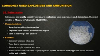 Explosive. It's classification based on various parameters, IEDs ...
