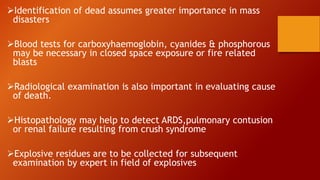 Small Explosive Injuries Explosive injuries ppt by himasri reddy | PPTX