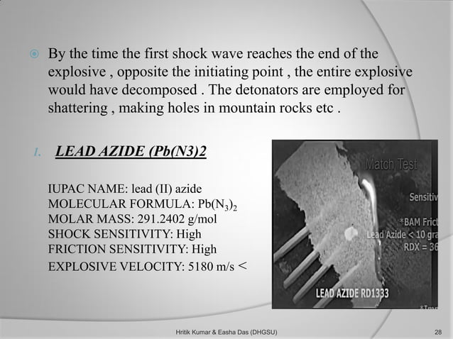 Explosives and its classification | PDF