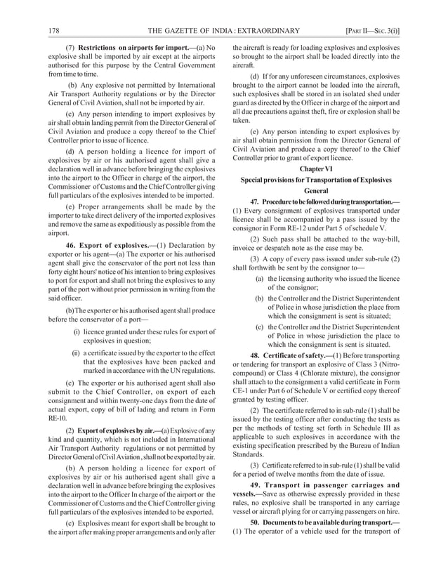 Explosives rules 2008