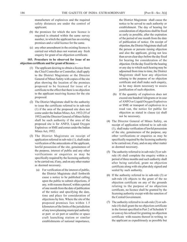 Explosives rules 2008