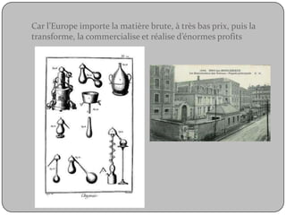 Car l’Europe importe la matière brute, à très bas prix, puis la transforme, la commercialise et réalise d’énormes profits