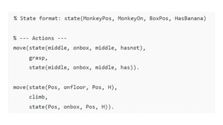 Monkey Banana Problem in AI using PROLOG.pptx