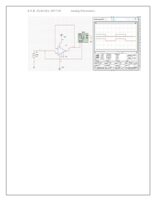 S.Y.B. Tech(AE): 2017-18 Analog Electronics
 