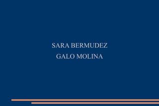 SARA BERMUDEZ GALO MOLINA 