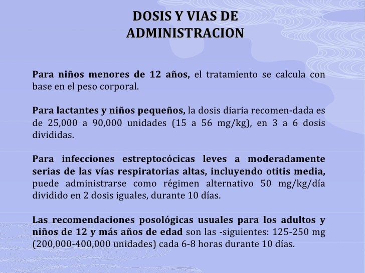 Dosis de amoxicilina para niños Dosis de amoxicilina para niños