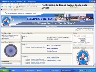 Realización de tareas online desde aula virtual Estrategias didácticas 