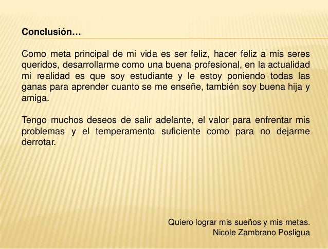 Proyecto DE VIDA