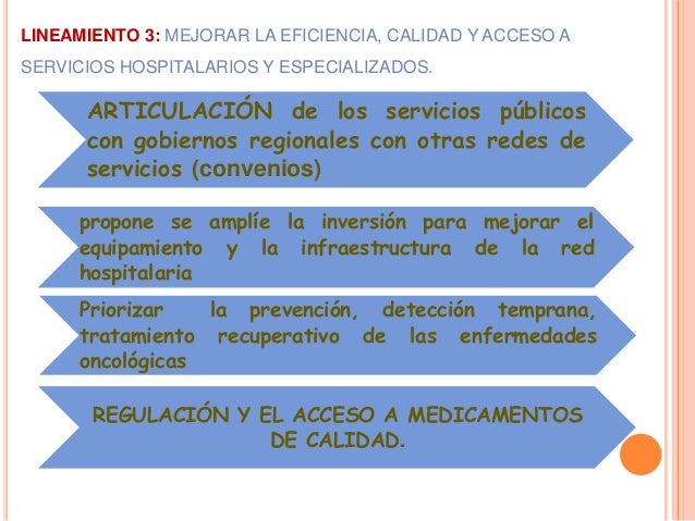 lineamientos y reforma del sector salud
