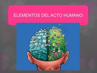 ELEMENTOS DEL ACTO HUMANO
 