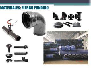 MATERIALES: FIERRO FUNDIDO.
 