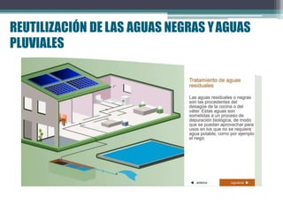 REUTILIZACIÓN DE LAS AGUAS NEGRAS YAGUAS
PLUVIALES
 