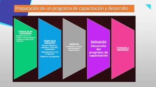 Preparación de un programa de capacitación y desarrollo
 