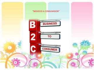 “NEGOCIO A CONSUMIDOR”
 