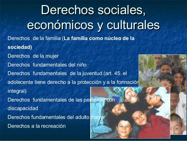 constitucion politica (derechos sociales, economicos y culturales
