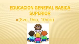 EDUCACION GENERAL BASICA
SUPERIOR
(8vo, 9no, 10mo)
 