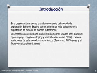 Sub level stoping | PPTX