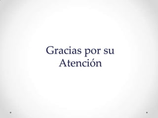 Gracias por su
Atención
 
