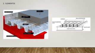 5. ELEMENTOS
CONCRETO
PLACA COLABORANTE
MALLA TÉRMICA
 