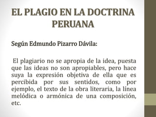EL DELITO DE PLAGIO | PPTX