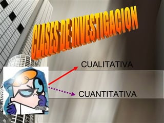 CLASES DE INVESTIGACION CUALITATIVA CUANTITATIVA 