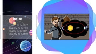 Índice
• ¿Quién es Kepler?
• 1era ley de Kepler
• 2da ley de kepler
• 3era ley de Kepler
 