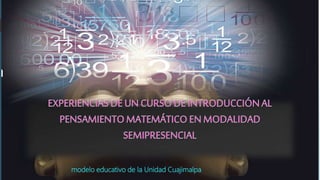 modelo educativo de la Unidad Cuajimalpa
 