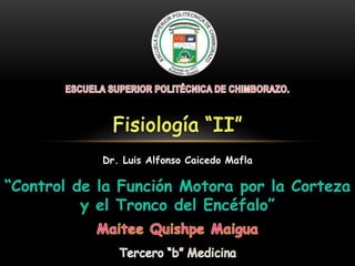 Dr. Luis Alfonso Caicedo Mafla
 