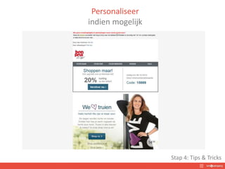 Personaliseer
indien mogelijk
Stap 4: Tips & Tricks
 
