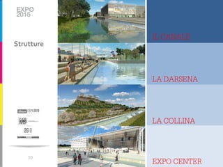 IL CANALE
Strutture



            LA DARSENA




            LA COLLINA



    10
            EXPO CENTER
 