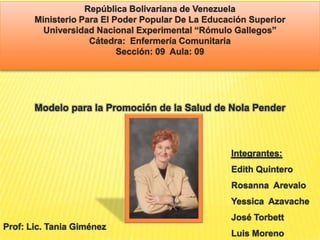 Integrantes:
Edith Quintero

Rosanna Arevalo
Yessica Azavache
José Torbett

Prof: Lic. Tania Giménez

Luis Moreno

 