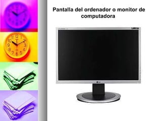 Pantalla del ordenador o monitor de computadora  