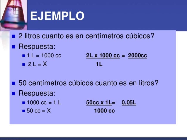 Como Pasar De Ml A Litros calculo de dosis
