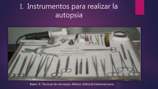 Autopsia fetal, instrumentos, toma de muestras, fotografia | PPTX