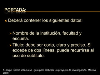 esquema para la realización proyecto de investigacion | PPTX