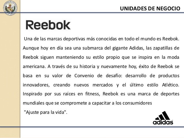 reebok mission and vision