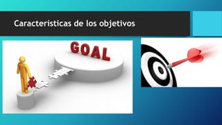 Características de los objetivos
 