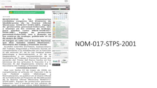 NOM-017-STPS-2001
 