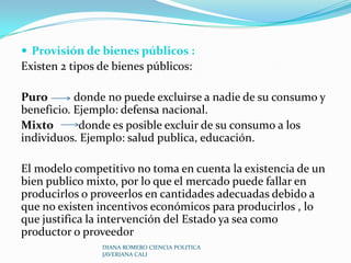 Hayek y las criticas al modelo neoclásico y la intervención del Estado La critica al modelo neoclásico Hayek critica enfáticamente al modelo de competencia perfecta porque la información completa y la competencia que se da no es posible, debido a que si en una situación todos los hecho son conocidos no habría lugar para la competencia.DIANA ROMERO CIENCIA POLITICA JAVERIANA CALI
