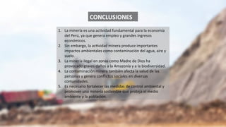 Impactos Ambientales de la Minería en el Perú: Contaminación y Desafíos ...