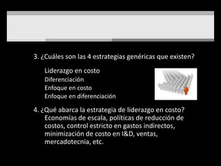 Perspectiva al ClienteSe refiere a la propuesta de valor (diferenciación)Existen 3 tipos de diferenciadores:Excelencia en la operación (Dell)Cercanía con el cliente (Home Depot)Liderazgo en productos (Sony)