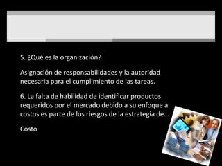 Procesos InternosSe refiere a los procesos que soportan el poder satisfacer las necesidades del cliente, alienado a las metas financieras del negocioLos procesos internos se refieren a 4 aspectos del negocio:InnovaciónRelaciones con clientesExcelencia operativa (cadena de suministro, costo, calidad, etc.)Tiempo de ciclo de los procesos (eficiencias)