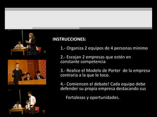 3. ¿Cuáles son las 4 estrategiasgenéricasqueexisten?Liderazgo en costoDiferenciación Enfoque en costoEnfoque en diferenciación4. ¿Quéabarcala estrategia de liderazgo en costo?Economías de escala, políticas de reducción de costos, control estricto en gastos indirectos, minimización de costo en I&D, ventas, mercadotecnia, etc.