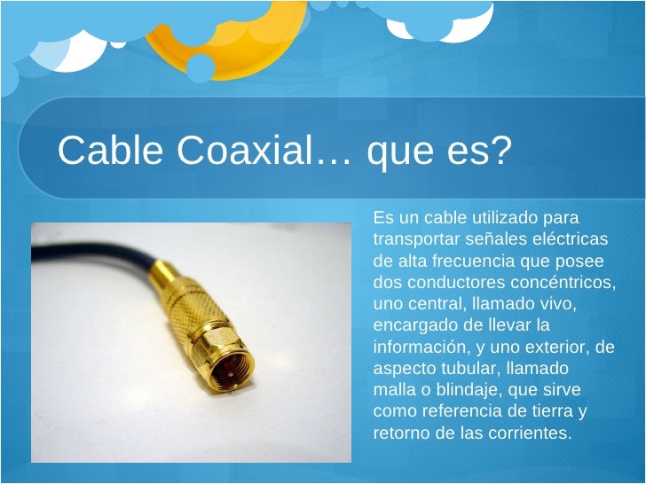 PRESENTACION CABLE COAXIAL