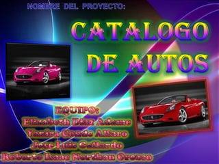 Expocarrera 2011 catalogo de autos