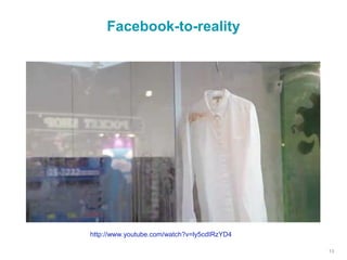 Facebook-to-reality
13
http://www.youtube.com/watch?v=ly5cdIRzYD4
 