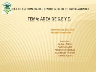 ESCUELA DE ENFERMERÍA DEL CENTRO MEDICO DE ESPECIALIDADES 