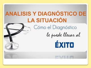 ANALISIS Y DIAGNÓSTICO DE
LA SITUACIÓN
 